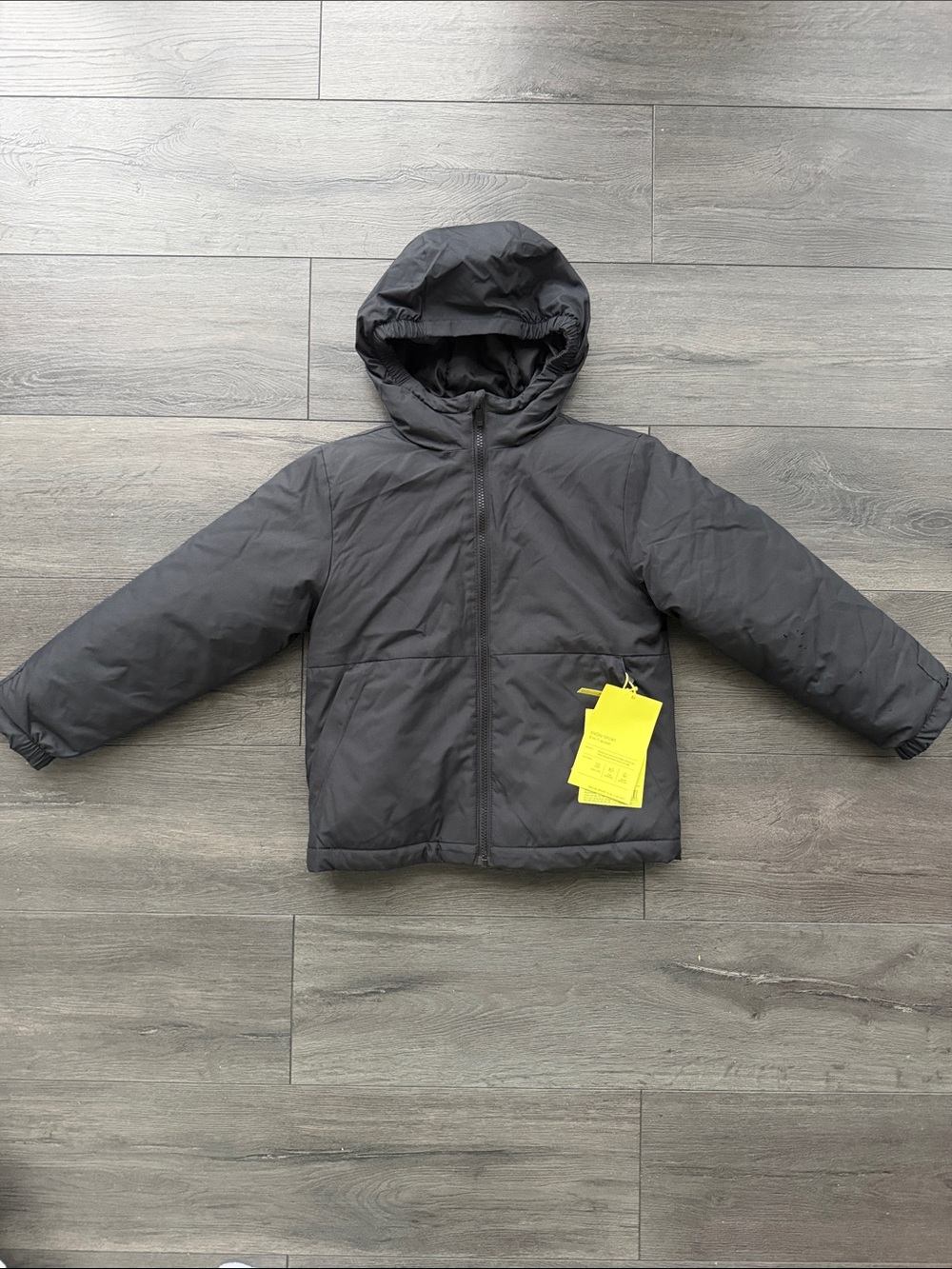 all in motion Youth Black Hooded Puffer Jacket
